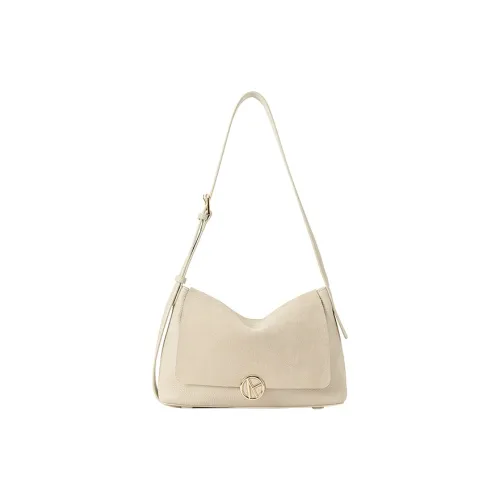 VANESSA HOGAN Сумка через плечо из коровьей кожи Женская Экрю Слоновая серый