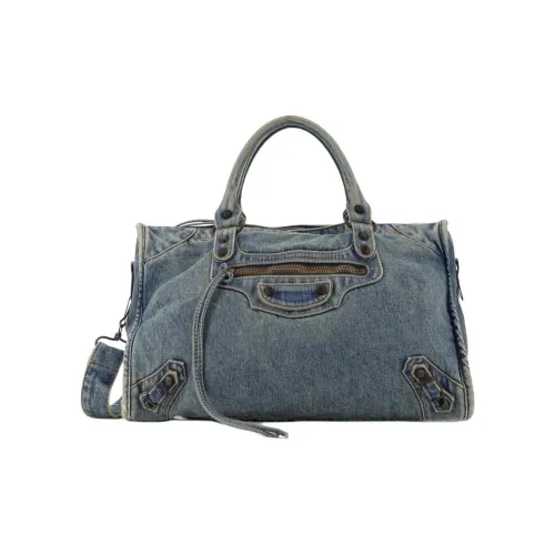 Balenciaga Cotton Bag Standard Women's Blue Баленсиага Хлопок Сумка Стандартная Женская Синяя