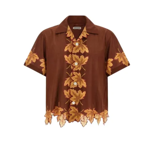 Bode Коричневый Мужские Рубашки