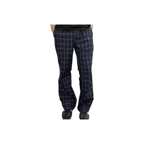 XUBAIHUO Blue Plaid Unisex Casual Pants XUBAIHUO Синие Клетчатые Унисекс Повседневные Штаны