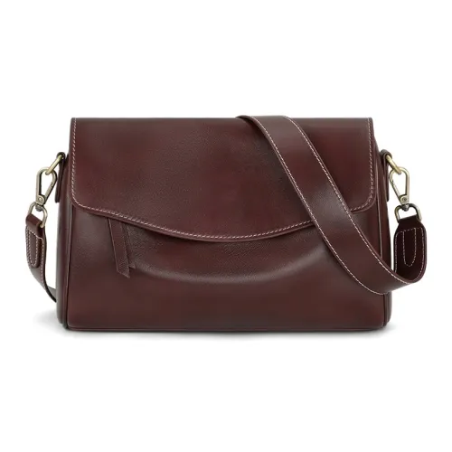 Crtnzo Kroez Коровья кожа Сумка через плечо Стандартная Женская Винный Кофейный Черный