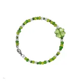 Маленький браслет Lucky с четырехлистным клевером - зеленый