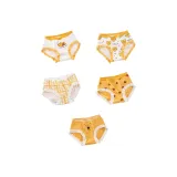 [5 Штук] Белый L-основание Huhu Медведь + Белый с принтом по всей поверхности Медведь + Желтая клетка + Желтый с принтом по всей поверхности Медведь + Желтый Медведь