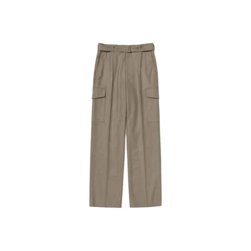 Auralee FW25 Шерсть FULLING Фланель Карго Брюки карго Мужские
