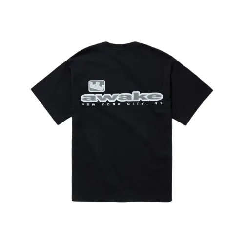 AWAKE NY FW25 Черная мужская футболка с коротким рукавом