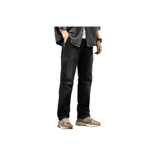 LOUGHNEA Мужские Черные Повседневные Штаны