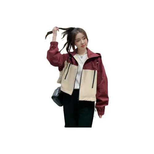 STYUW Бургунди Женские Куртки