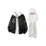 Чёрный + Белый + Бежевый Спортивные брюки