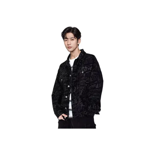 GUANKA Черный Унисекс Джинсовые куртки