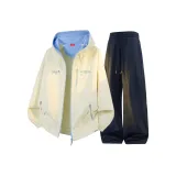 Светло-желтый + темно-синий