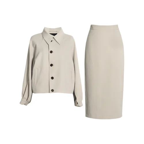 ROEYSHOUSE Хаки Женские Комплекты с Юбкой