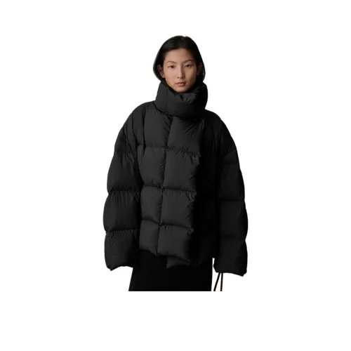 Lan Miao Черный Женский пуховик