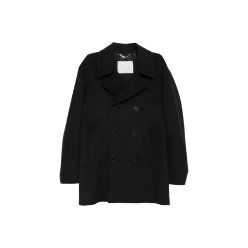 Mackintosh Темно-синий Мужской Пальто