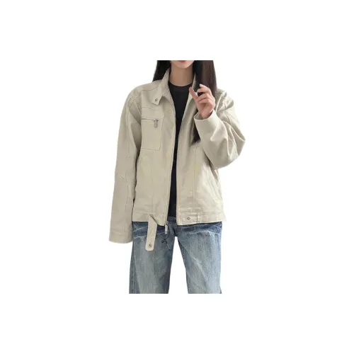 XUBAIHUO Серый Белый Унисекс Куртки