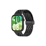 Дышащий черный [магнитная застежка, силикон]