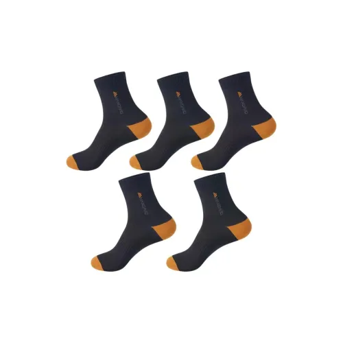 MAXDAVID Черный 5 пар Max 21053 Мужские носки до икры