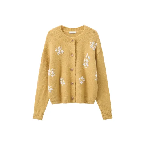 YOUXIANG Имбирно-желтый Женский Трикотаж