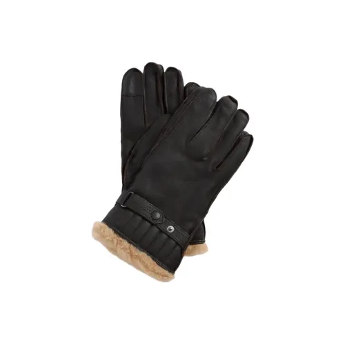 BARBOUR Кожа Перчатки Мужские Коричневые