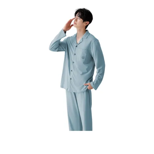 Cotton Gene Синий Мужской Пижамные комплекты