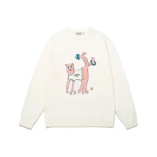 Guuka Белый Унисекс Свитеры