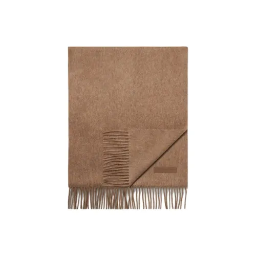 Zegna Кашемир Вязаные Шарфы Унисекс Коричневый