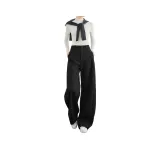 Черные ультра-модельные брюки (длинные), длина (размер в длину) 113 см, длина тела 174-185 см