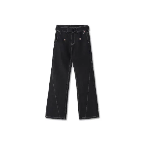 ESSEDANCES Черные Унисекс Джинсы