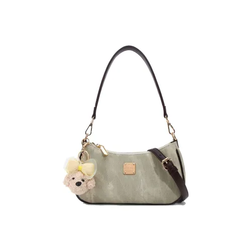 Carit Koty Полиуретан ПУ (полиуретан) Сумка через плечо Стандартная Женская Зеленая