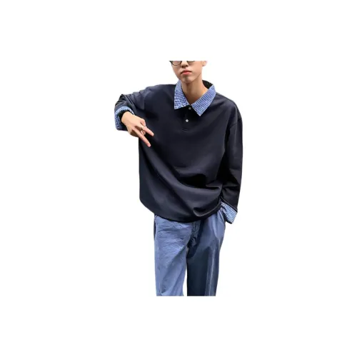 DARK HORSE Темно-синие унисекс свитшоты