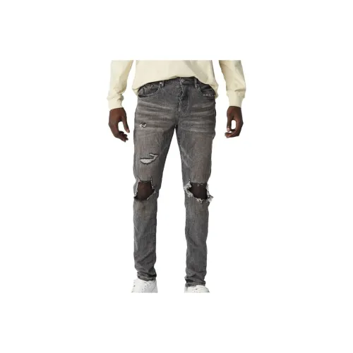 PURPLE BRAND Серый Мужской Джинсы