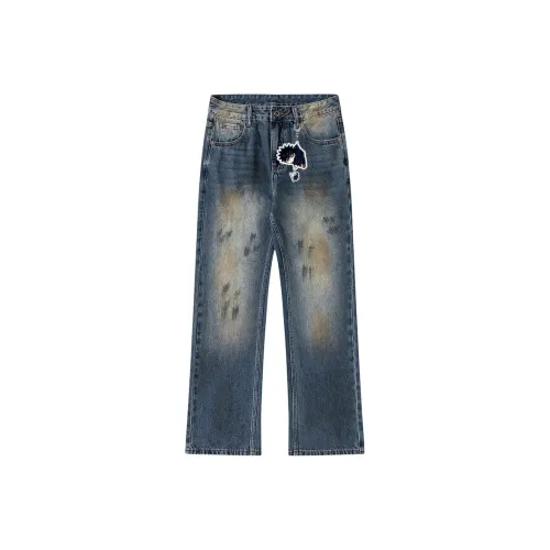 MG Синий Мужской Джинсы