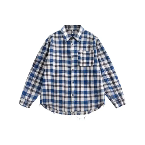 MEIKE Синий Унисекс Рубашки