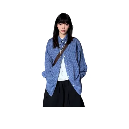 LADYXIEXIE Синий Женская Рубашка