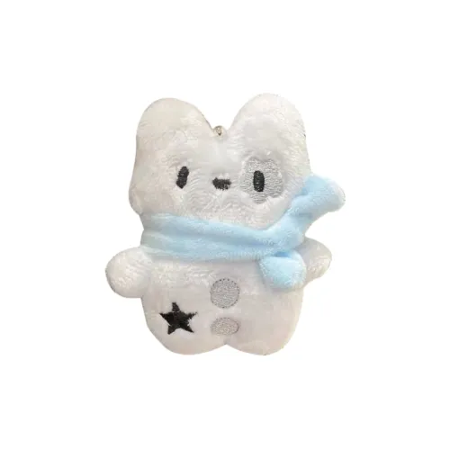 MENGXIAOZAI Cute Blue Puppy with Scarf Plush Pendant 10 см Высота