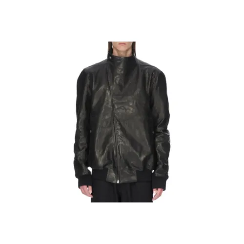 RICK OWENS RO Кожаная куртка мужская