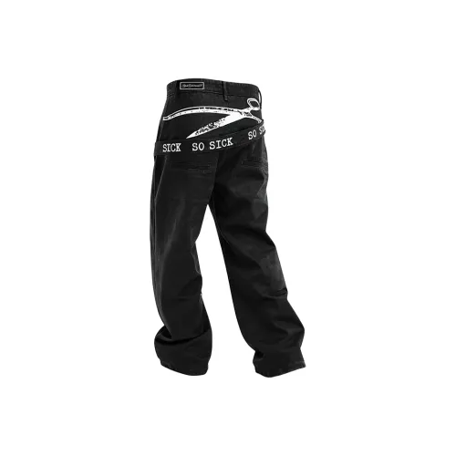 MARTHENAUT Черные Унисекс Джинсы