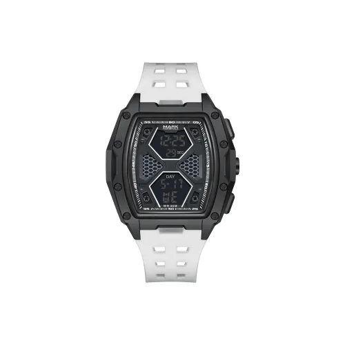 FAIRWHALE Электронный механизм TPU ремешок Часы Мужские часы Черный циферблат