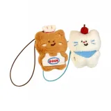 Коричневый Chef Медвежонок + Белый Фрукты Котенок