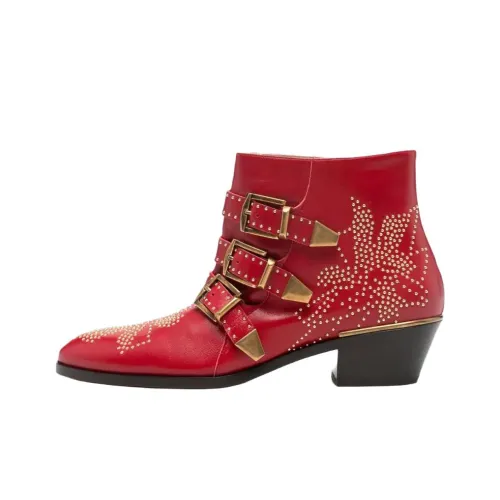 Ботильоны Chloe Susanna 4CM Женские Красные