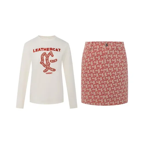 Leather Cat Женские Комплекты с Юбкой