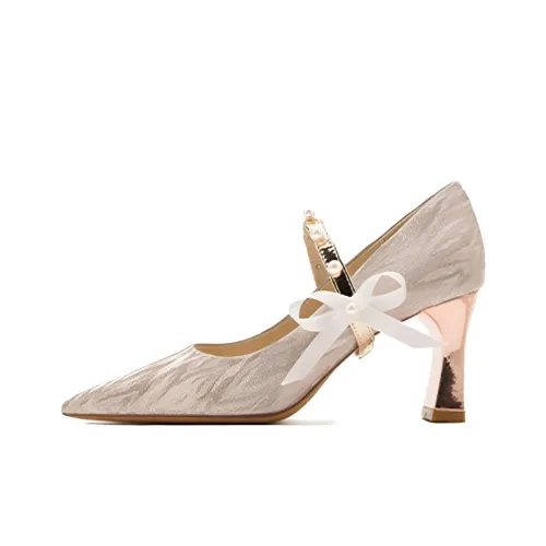 Lan Miao Грубый каблук Высокие каблуки Женские