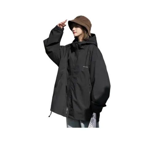 STYUW Черное пальто женские куртки