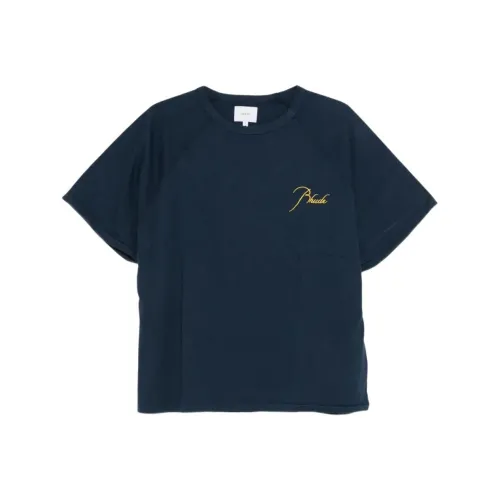 RHUDE Синий Мужской T-Рубашки