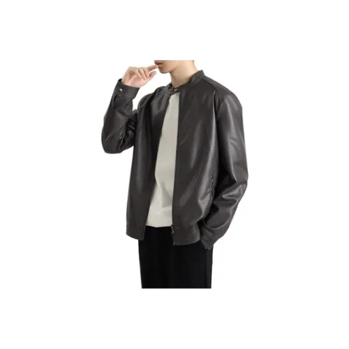 LINGSHI Унисекс Кожаные куртки