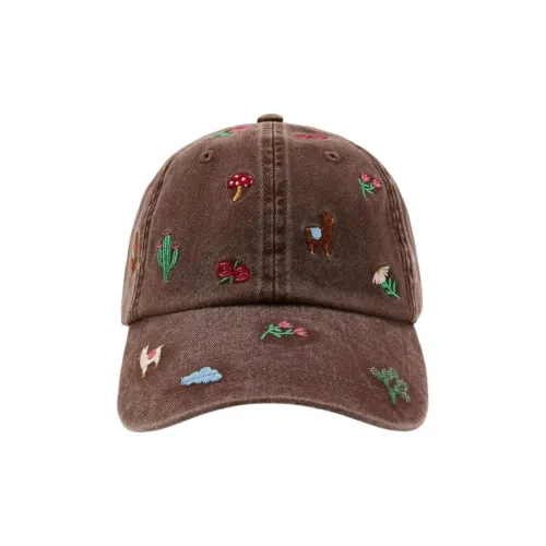 ZARA Хлопок Бейсболки Женские Коричневый