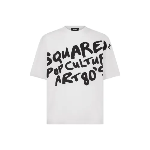DSQUARED 2 Белый Мужской T-Рубашки