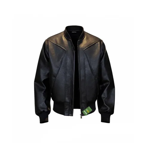 WKOOG Кожа Куртка Пальто Унисекс