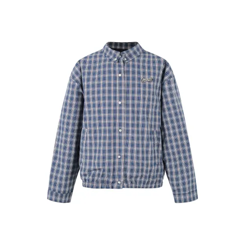 SANTASTIC Съемный логотип металлический значок унисекс куртки в синей клетке