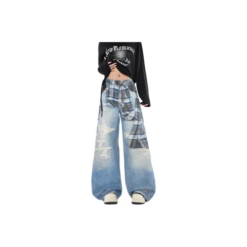 FRLMK Blue Unisex Jeans FRLMK Синий Унисекс Джинсы