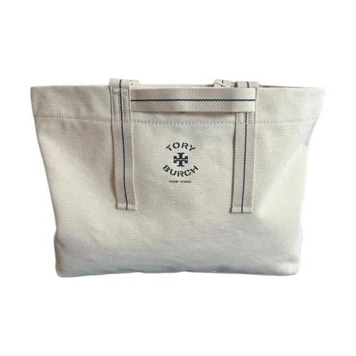 TORY BURCH Холст Одно Плечо Сумка Большая Женская Экрю